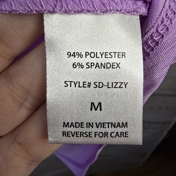 NWT Dear Scarlett Womens Size Medium Lilac Tunic Blouse Top With 3/4 Sleeves - Picture 6 of 7